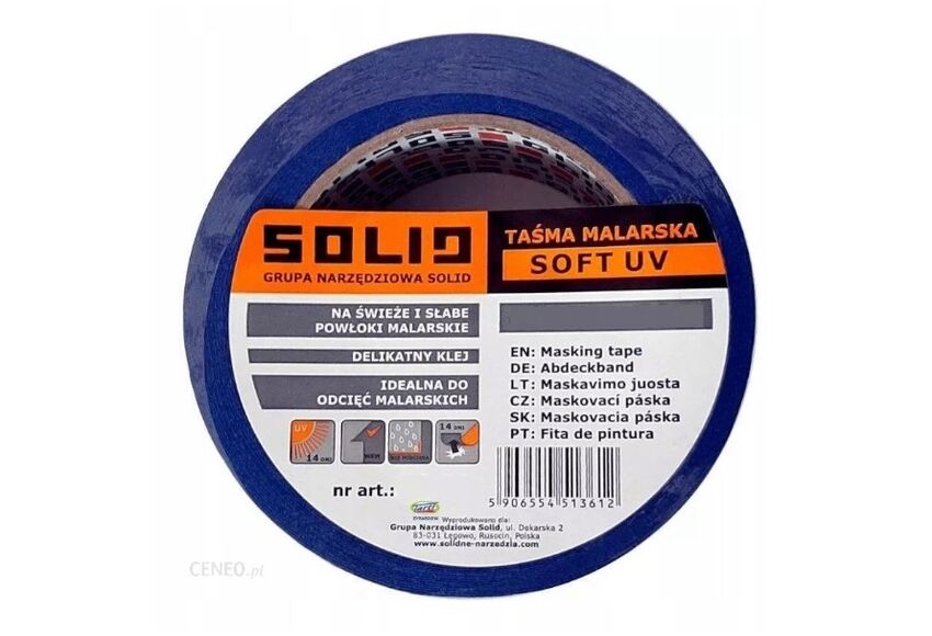 Taśma malarska Soft UV  38 mm x 50 m