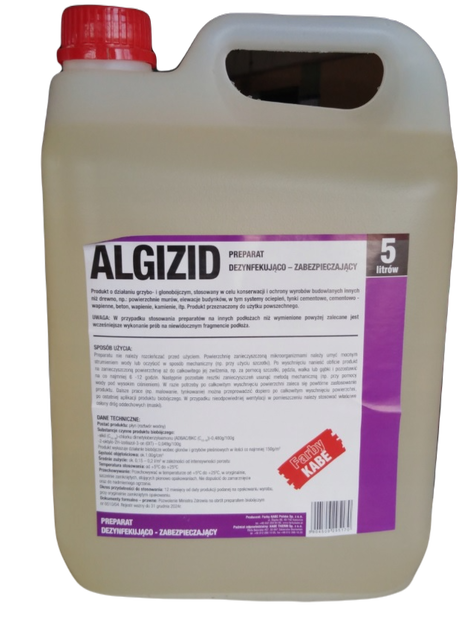KABE ALGIZID–preparat do usuwania glonów i grzybów 5L